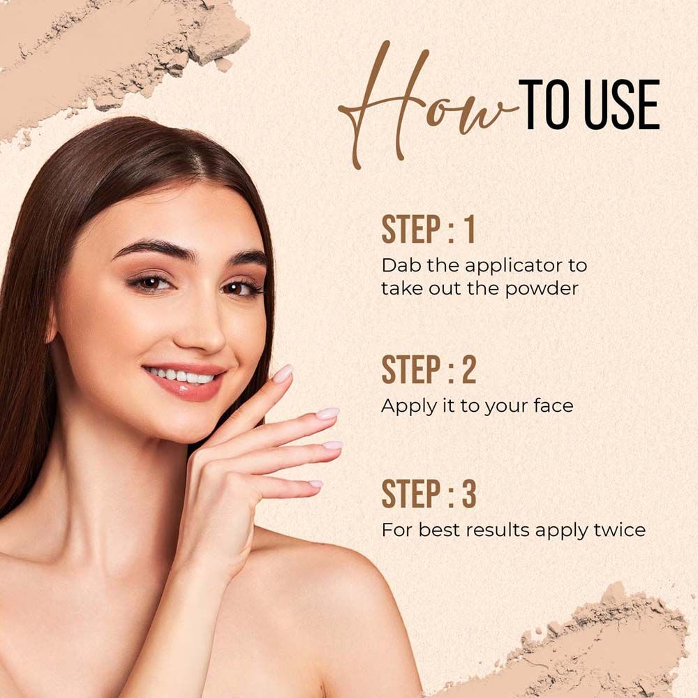 Colors Queen Face Glow Oil Control Powder Upto 24 Hours
