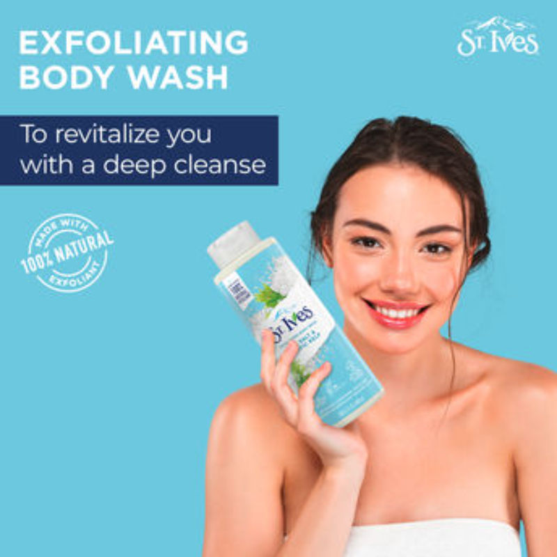 St. Ives Purifying Sea Salt & Pacific Kelp Exfoliating Body Wash