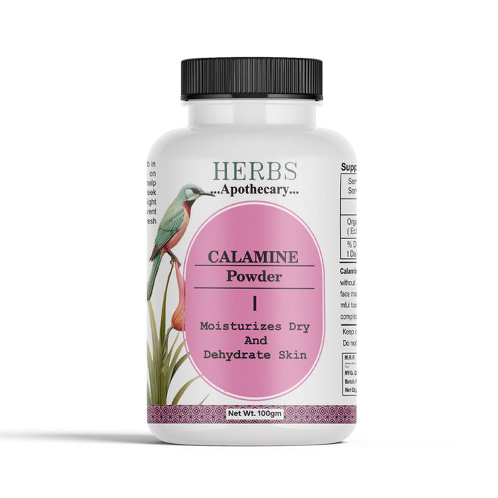 Zenvista Herbs Apothecary Calamine Powder for Moisturize Dry And Dehydrate Skin