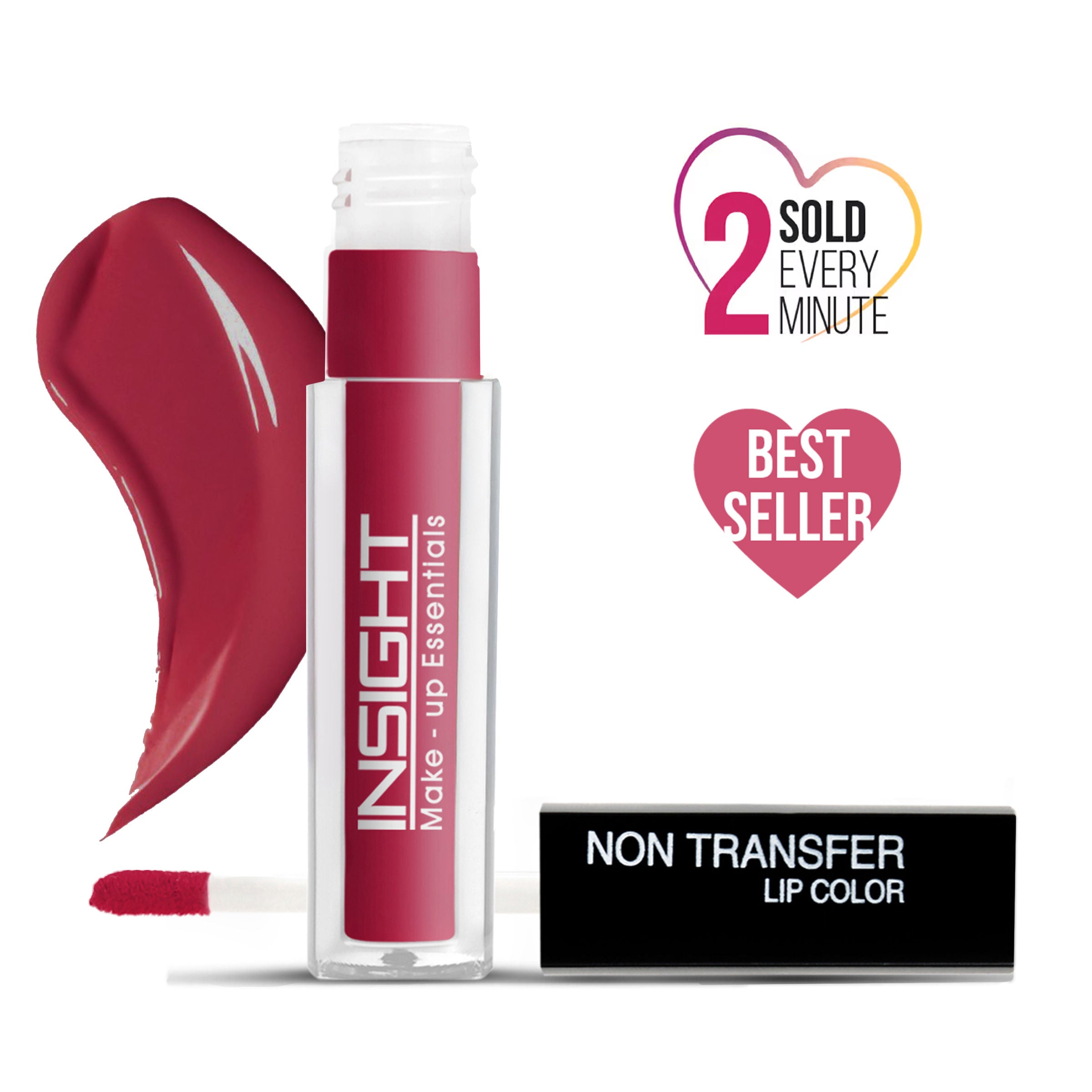 Insight Cosmetics Non-Transfer Lip Color, 12hr Long Lasting Matte Lips, Moisturizing & Light Weight