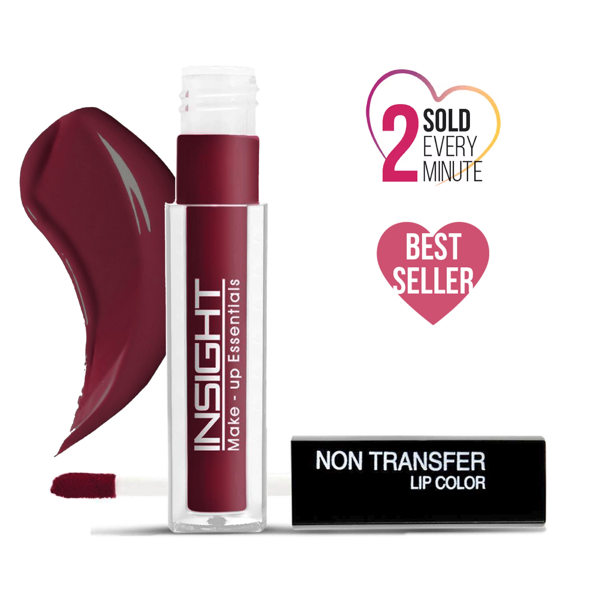 Insight Cosmetics Non-Transfer Lip Color, 12hr Long Lasting Matte Lips, Moisturizing & Light Weight