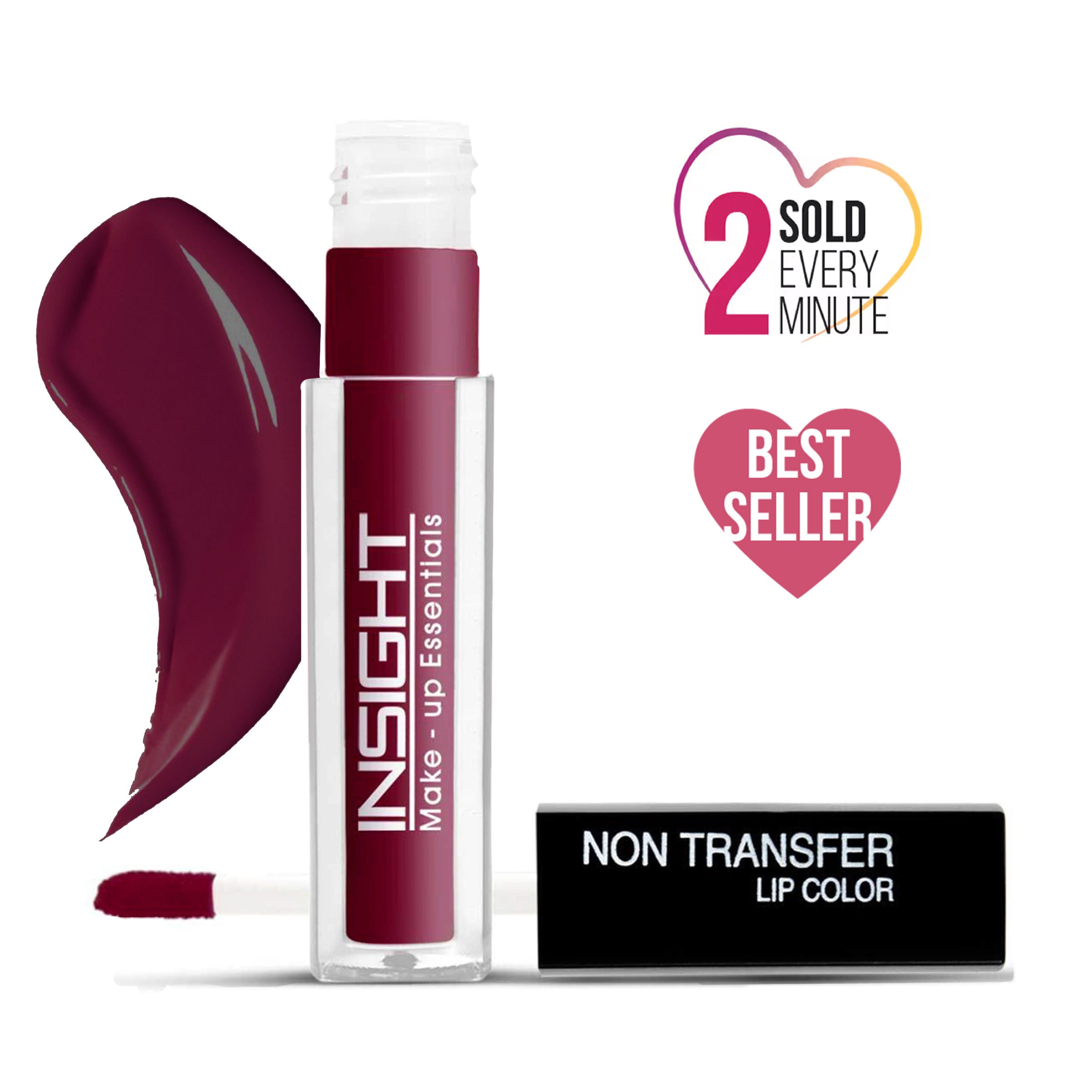 Insight Cosmetics Non-Transfer Lip Color, 12hr Long Lasting Matte Lips, Moisturizing & Light Weight
