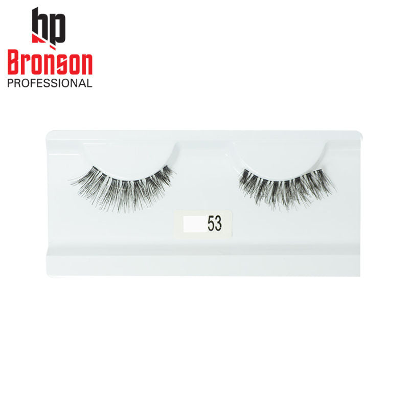 Bronson Professional Synthetic Hair and Lightweight long natural look False Eyelashes– 53