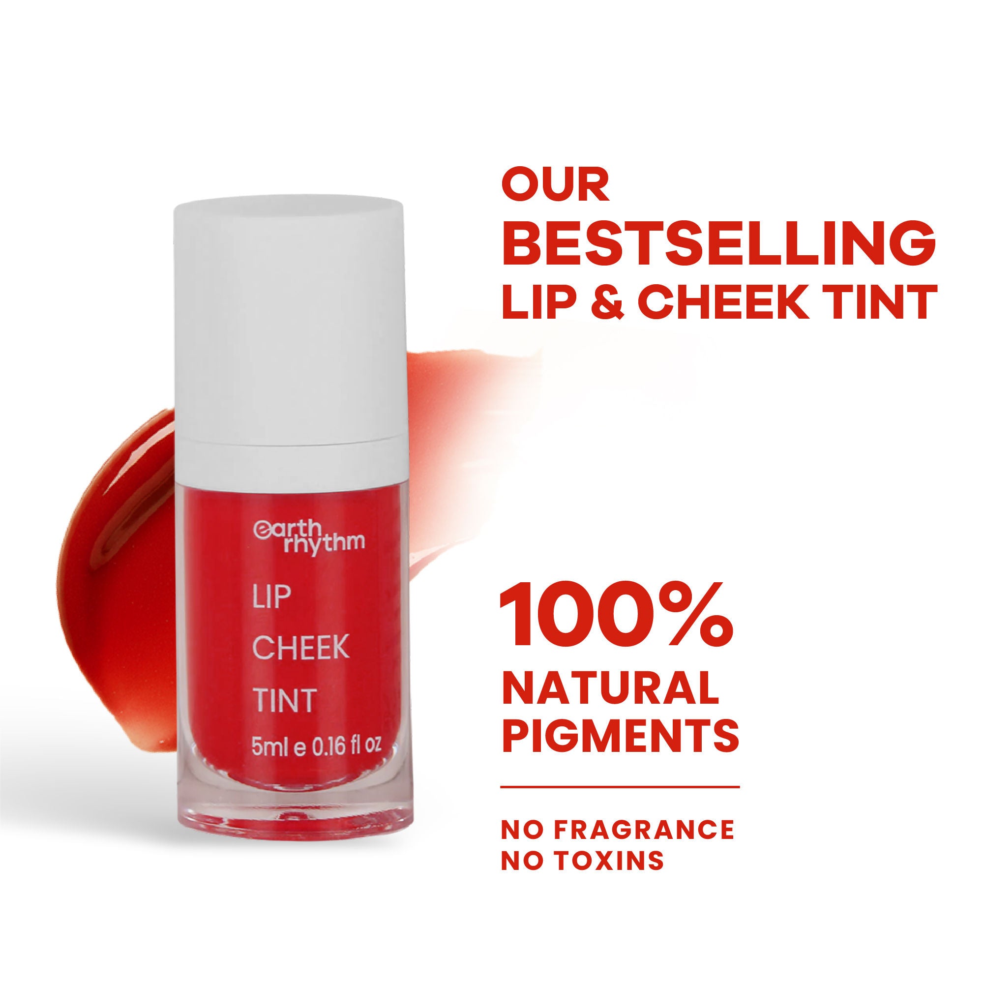 Earth Rhythm Tender Tint For Lip & Cheek With Pure Plant Pigments 10 H Stay