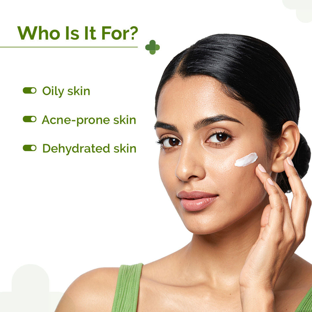The Derma Co 1% Salicylic Acid Oil-free Moisturizer for Face With Oat Extract For Active Acne