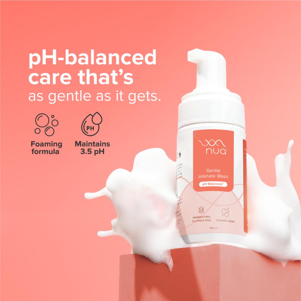 Nua Foaming Intimate Wash with Aloe Vera + Lactic Acid