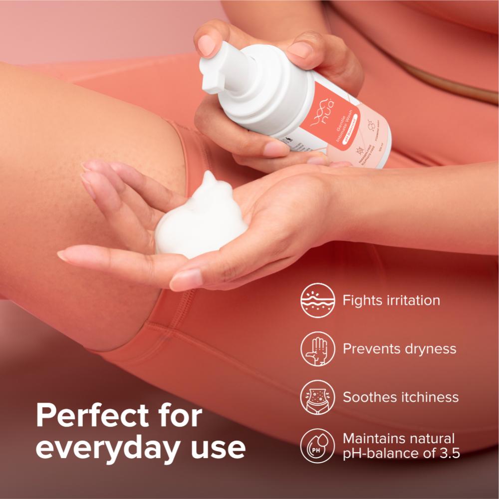 Nua Foaming Intimate Wash with Aloe Vera + Lactic Acid