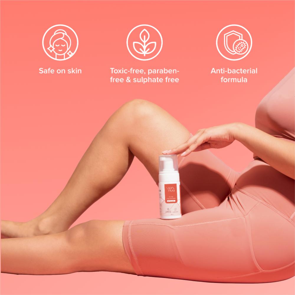 Nua Foaming Intimate Wash with Aloe Vera + Lactic Acid