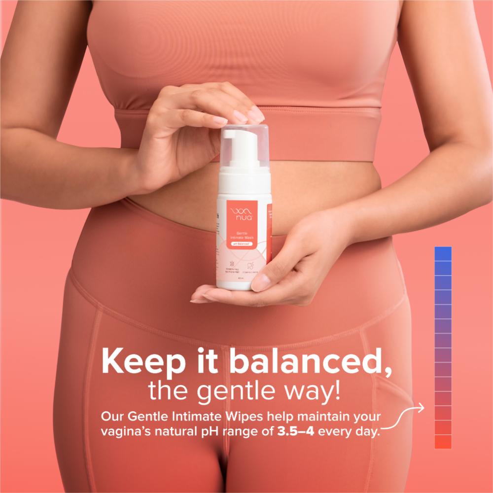 Nua Foaming Intimate Wash with Aloe Vera + Lactic Acid