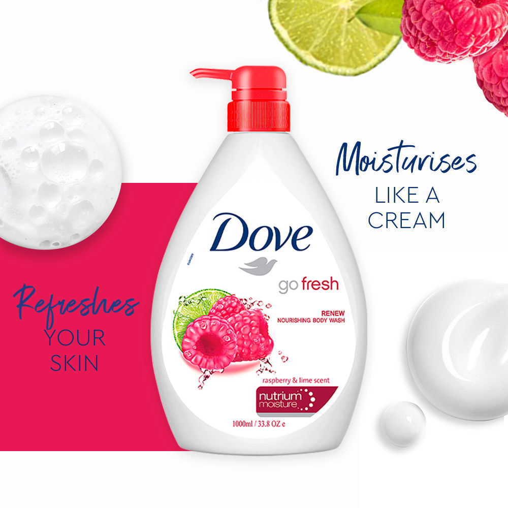 Dove Body Wash - Renew Raspberry & Lime Scent Nourishing