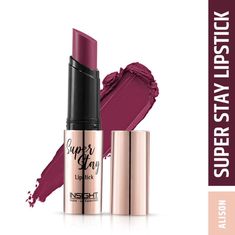 Insight Cosmetics Super Stay Lipstick, Long Lasting Lightweight Transferproof Formula