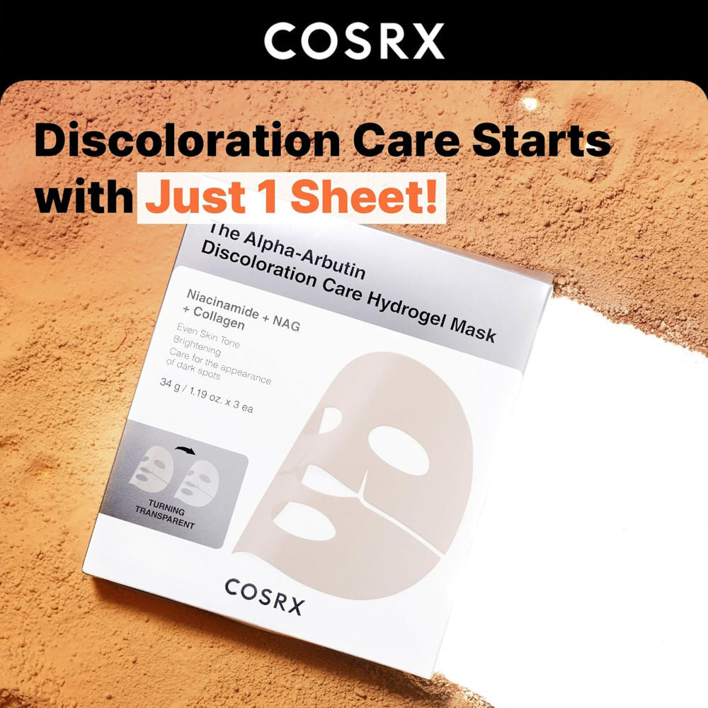 COSRX The Alpha-Arbutin Discoloration Care Hydrogel Mask