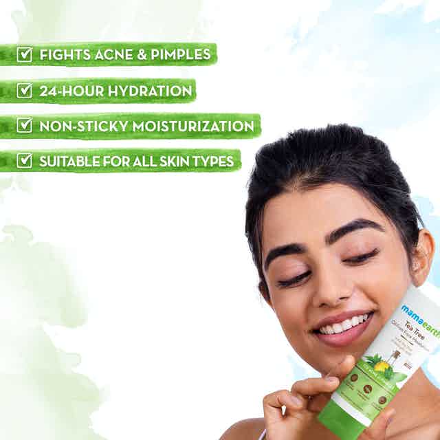 Mamaearth Tea Tree Oil-Free Moisturizer For Face For Oily Skin With Tea Tree & Salicylic Acid