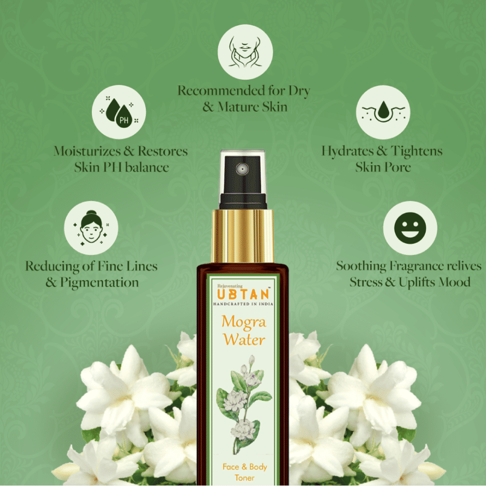 Rejuvenating UBTAN Mogra Water Face & Body Toner