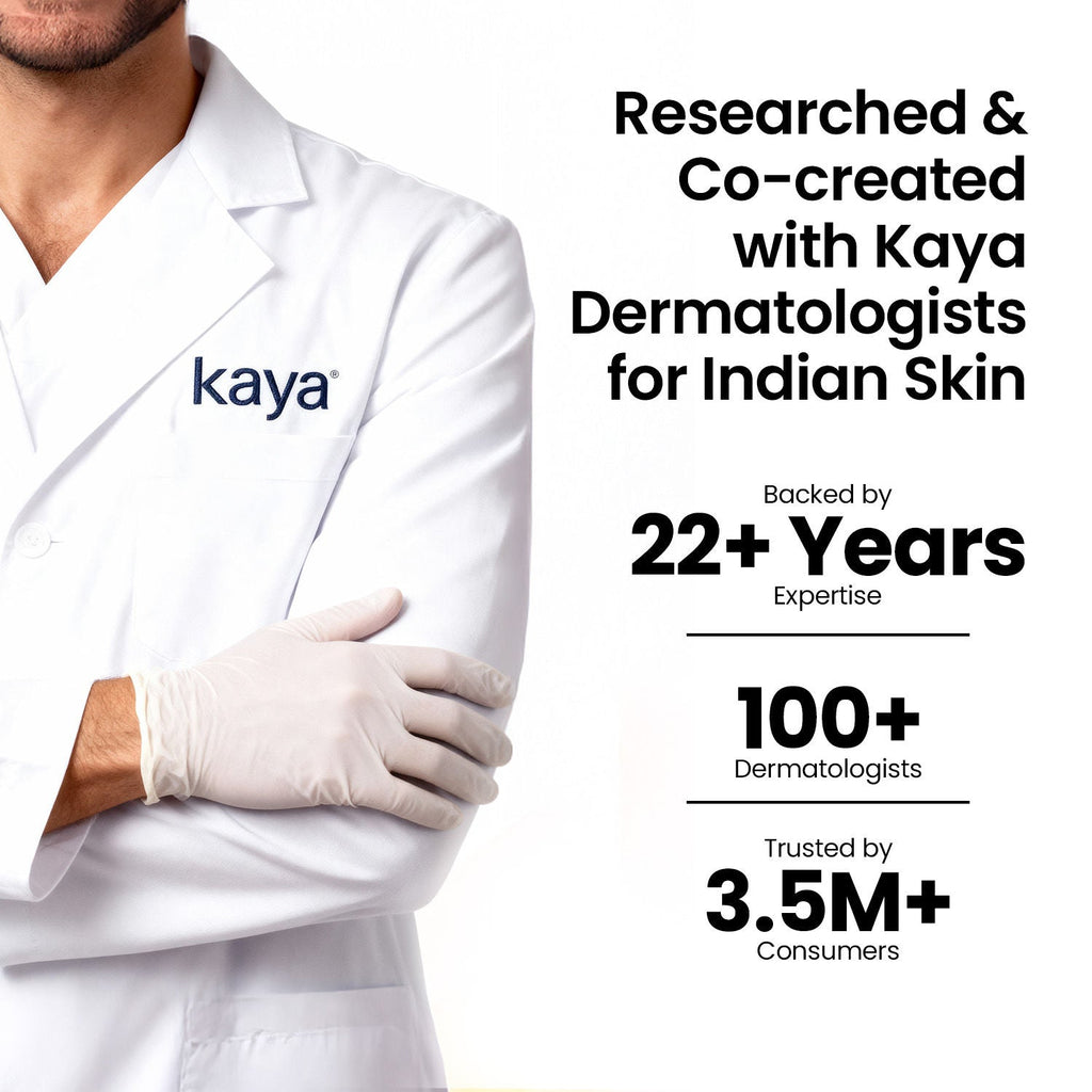 Kaya Brightening Beads Cleanser, with AHA, Vitamin B3 & E for All Skin Types