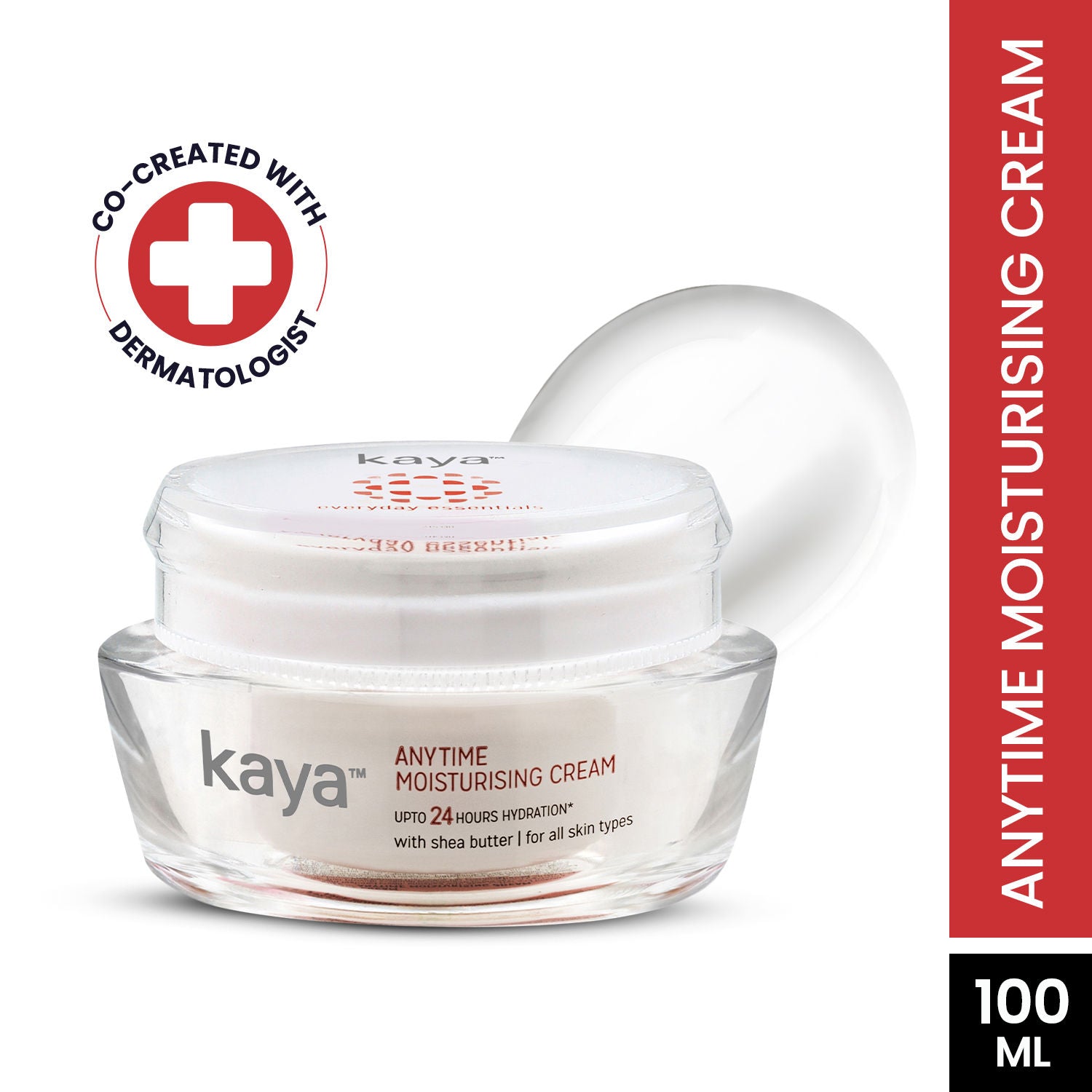 Kaya Anytime Moisturising Cream, with Shea Butter for all skin types