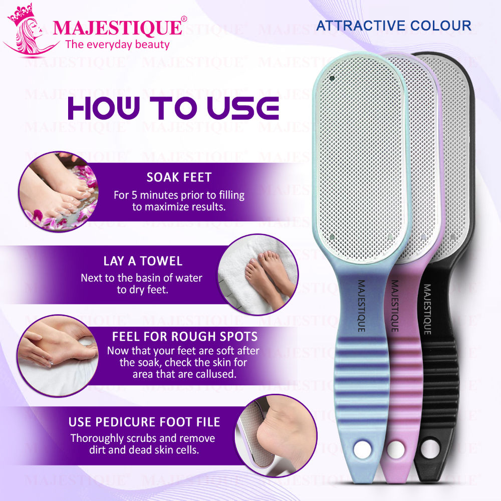 Majestique Curved Foot Scrubber and Pedicure Tool