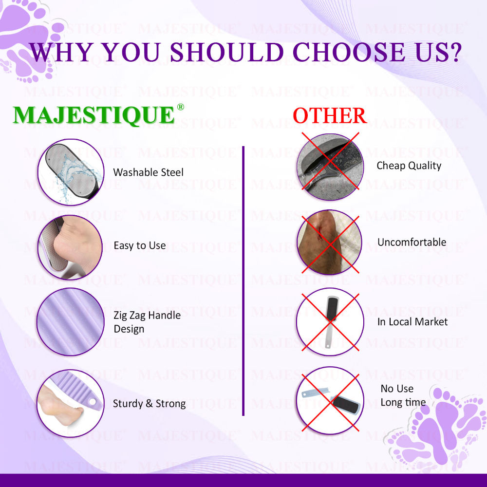 Majestique Curved Foot Scrubber and Pedicure Tool