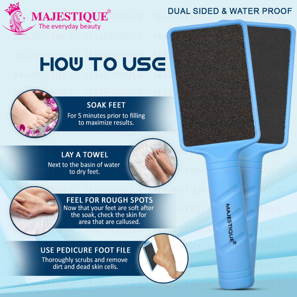 Majestique Dual Sided Large Foot Filer and Pedicure Tool