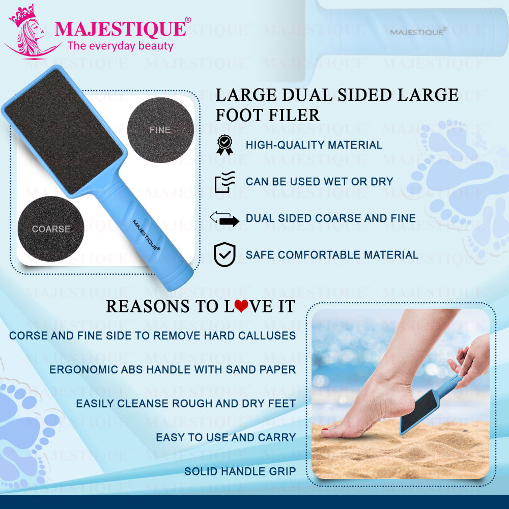 Majestique Dual Sided Large Foot Filer and Pedicure Tool