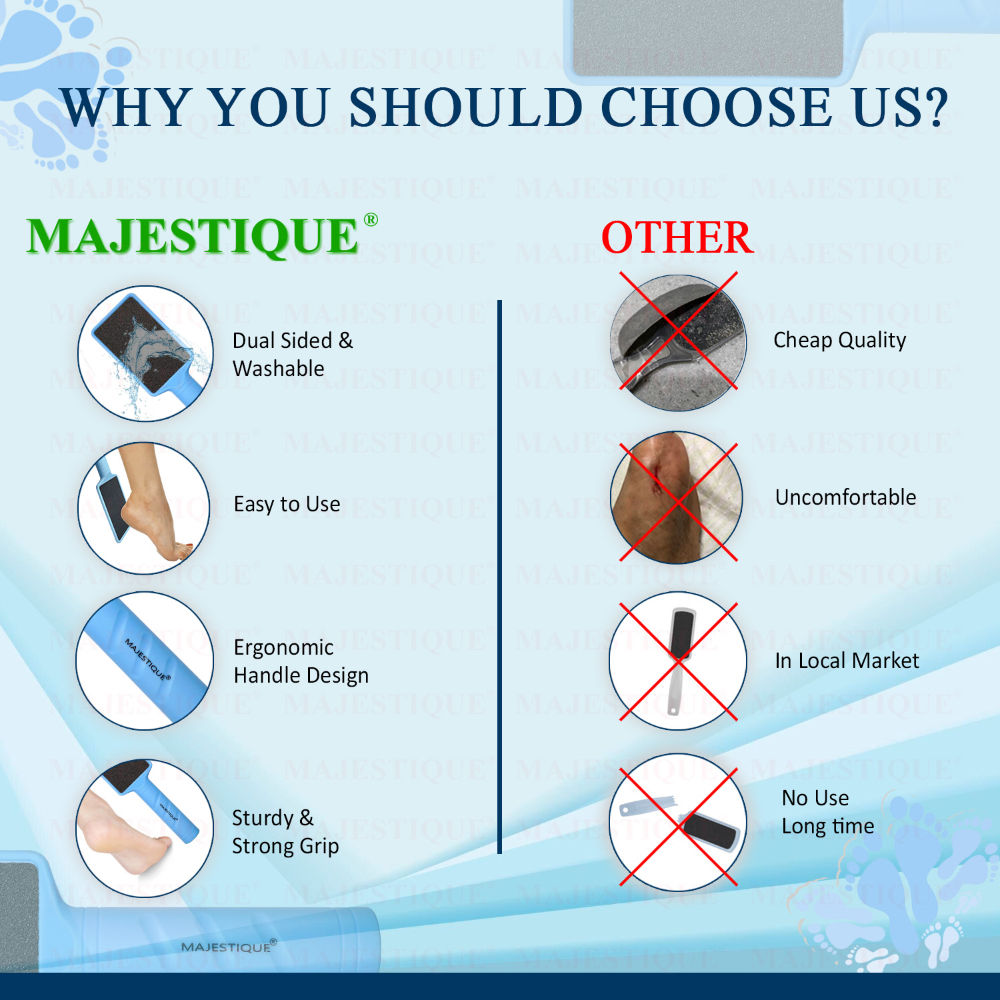 Majestique Dual Sided Large Foot Filer and Pedicure Tool