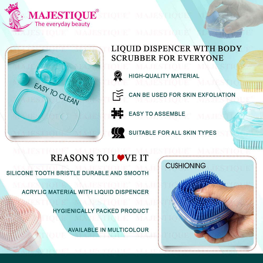 Majestique Liquid Dispensing Bath Scrubber