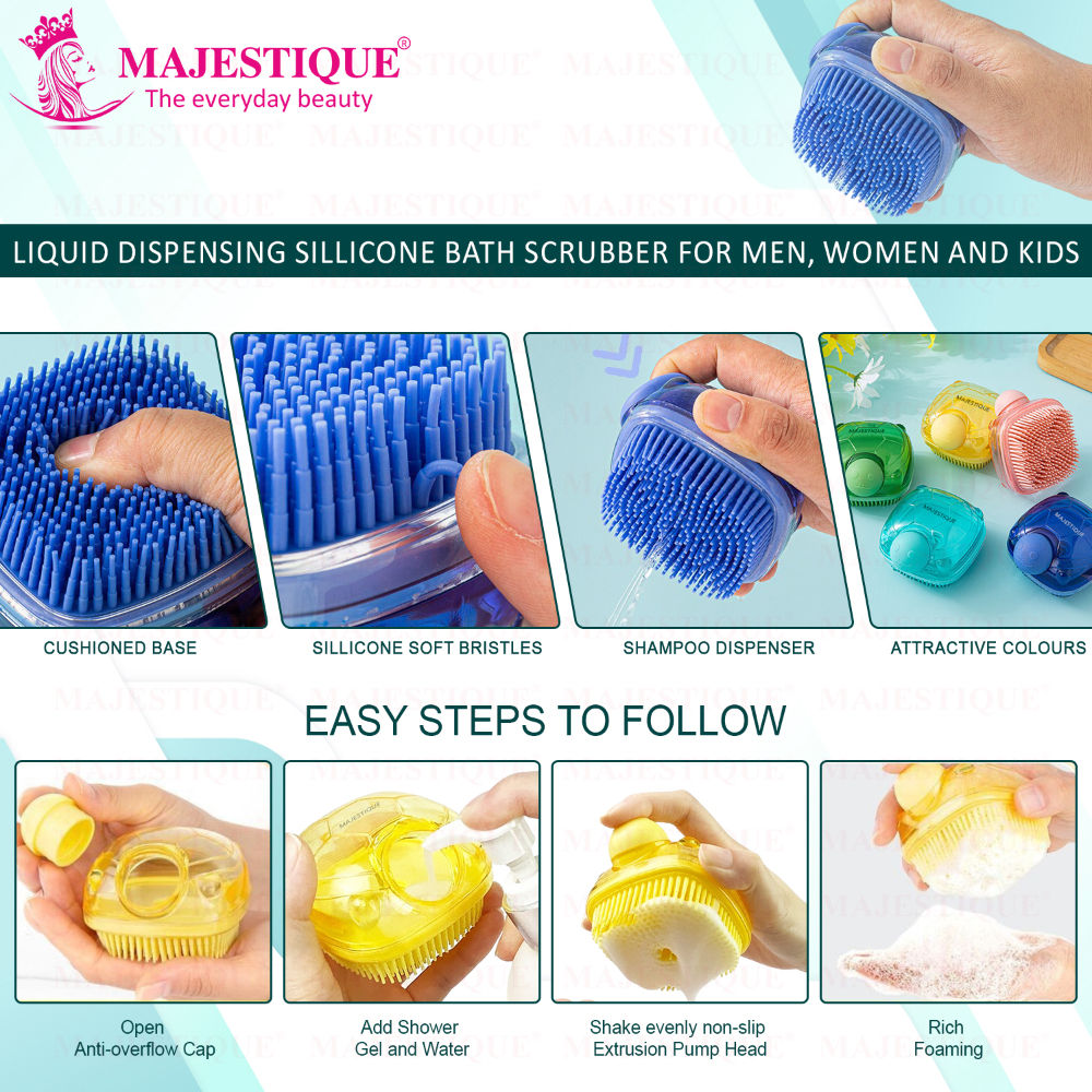 Majestique Liquid Dispensing Bath Scrubber
