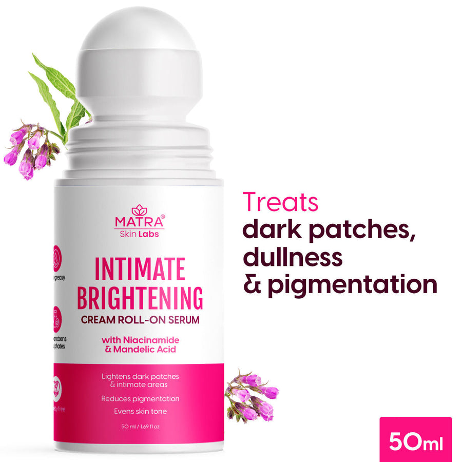 Matra Skin Labs Intimate Brightening Cream Roll-On Serum for Lightening Dark Patches & Pigmentation