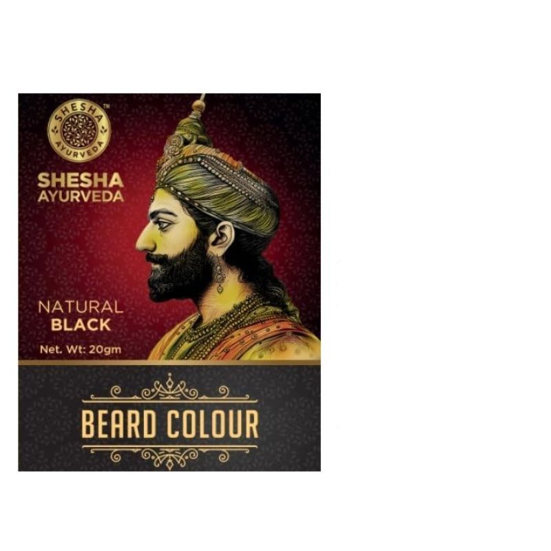 Shesha Ayurveda Beard Color For Men - Natural Black