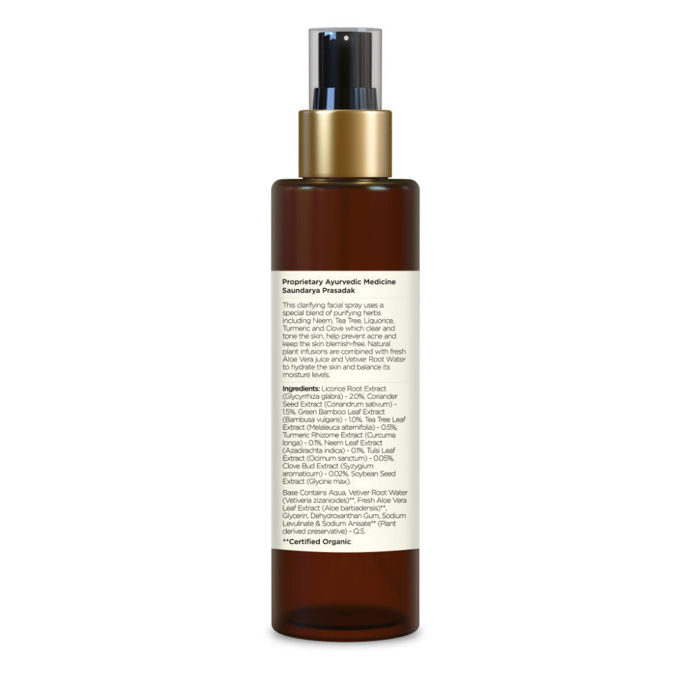 Forest Essentials Shudhi Skin Clarifying Facial Spray - Hydrating Toner for Acne Prone Skin