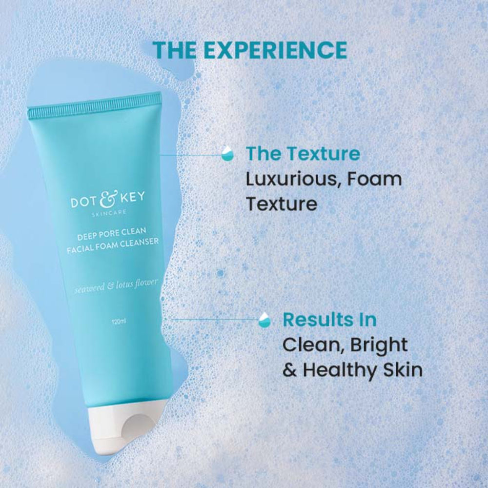 Dot & Key Deep Pore Clean Milky Foam Cleanser
