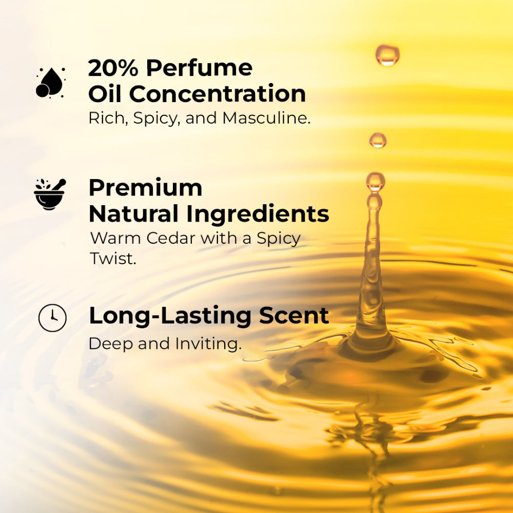 Moody Cedar Spice Eau De Perfume for Men