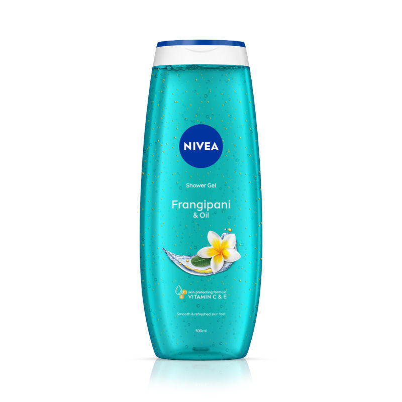 NIVEA Body Wash, Frangipani & Oil Shower Gel, Pampering Care & Refreshing Scent of Frangipani Flower