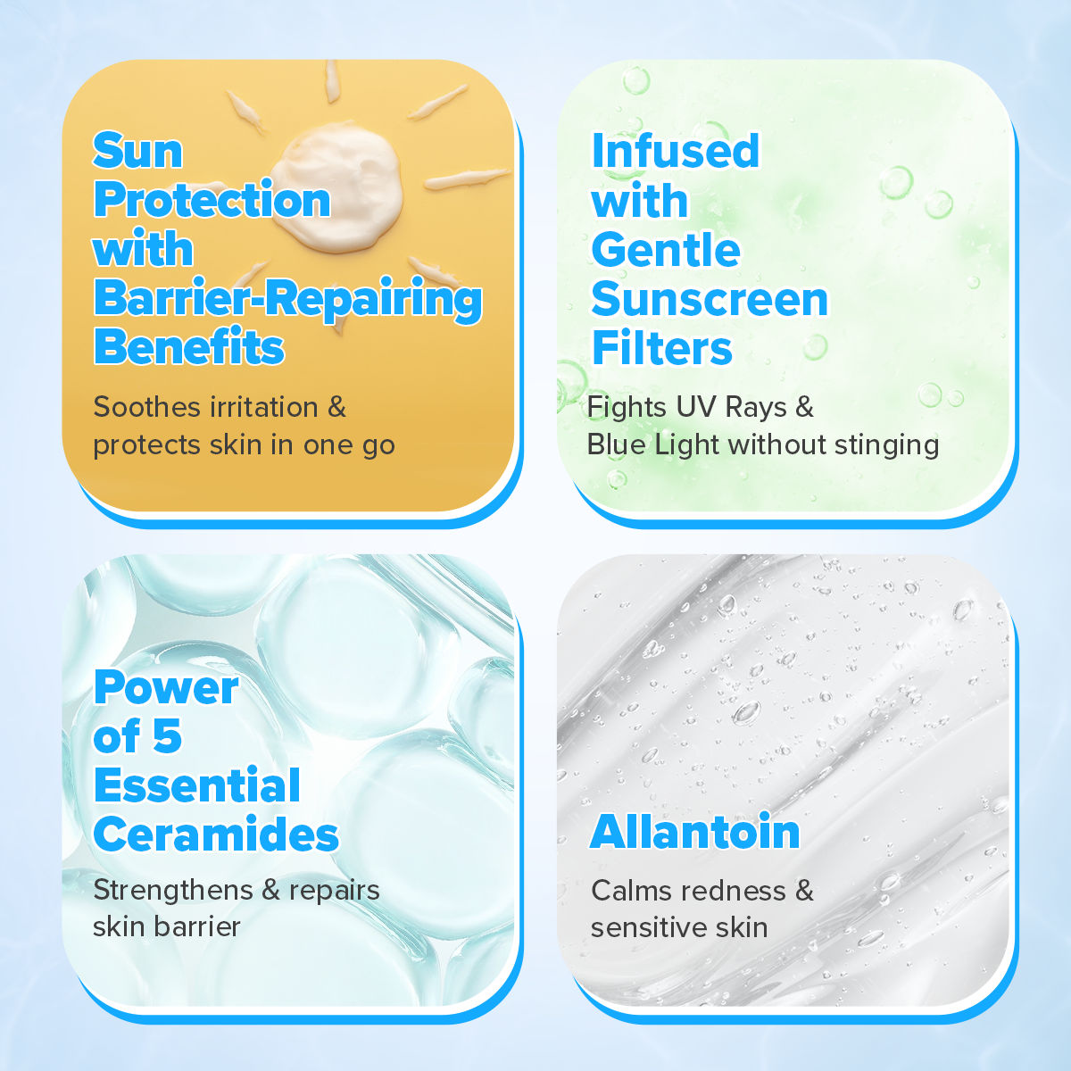 Aqualogica 5 Barrier+ Repair Sunscreen With Avocado & 5 Essential Ceramides SPF 50 PA++++ UVA/B