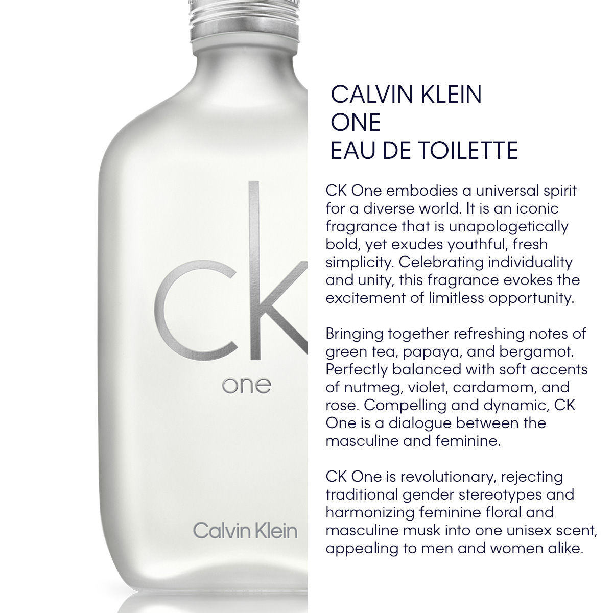 Calvin Klein CK One For Women & Men Eau De Toilette