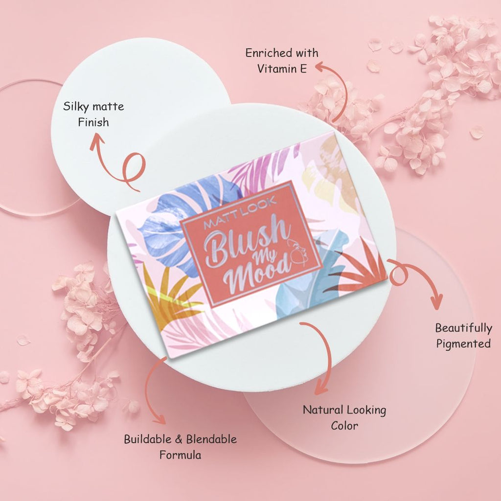 Matt look Blush My Mood Highly Pigmented Blusher Palette