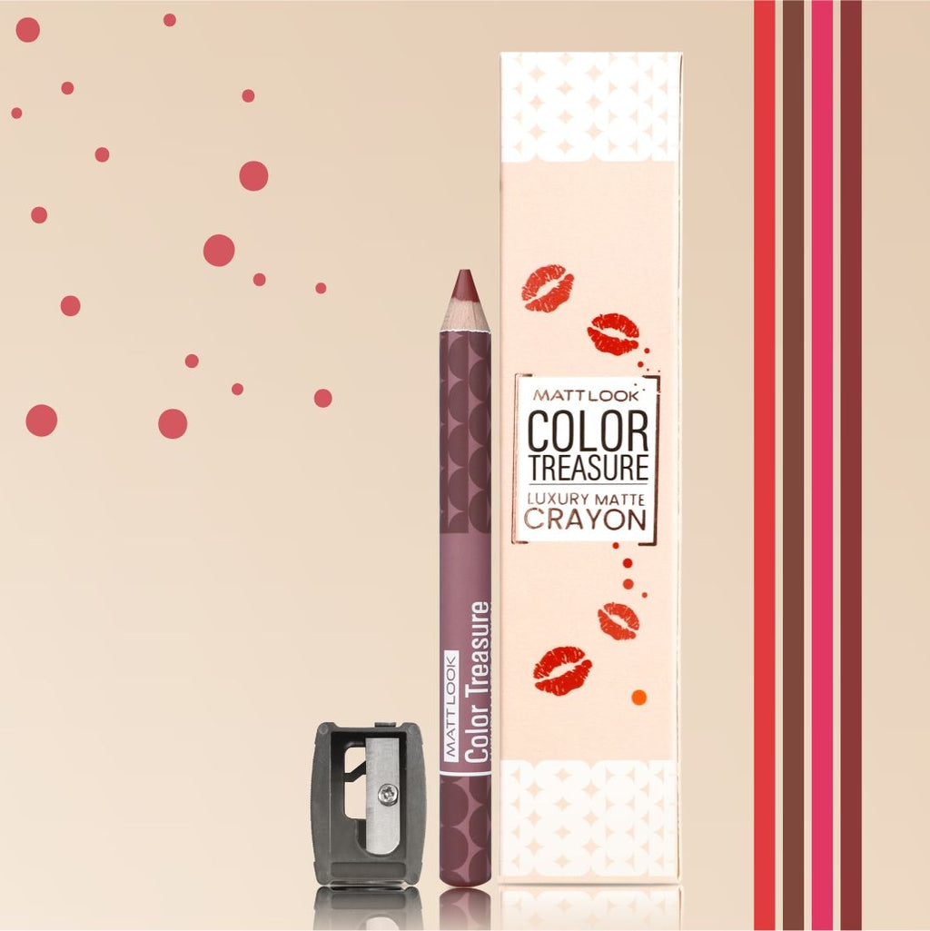 Matt look Color Treasure Luxury Matte Lip Pencil Crayon