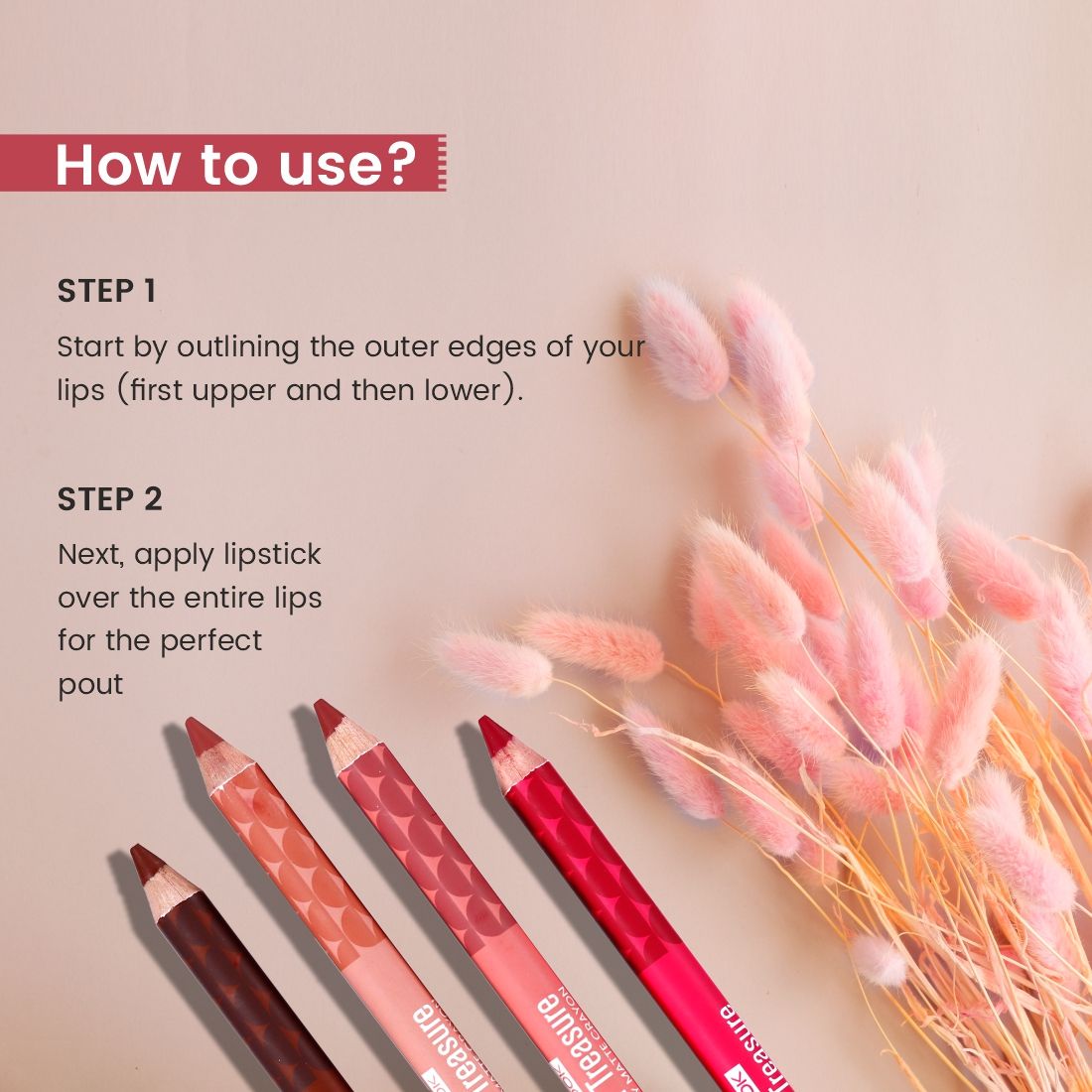 Matt look Color Treasure Luxury Matte Lip Pencil Crayon