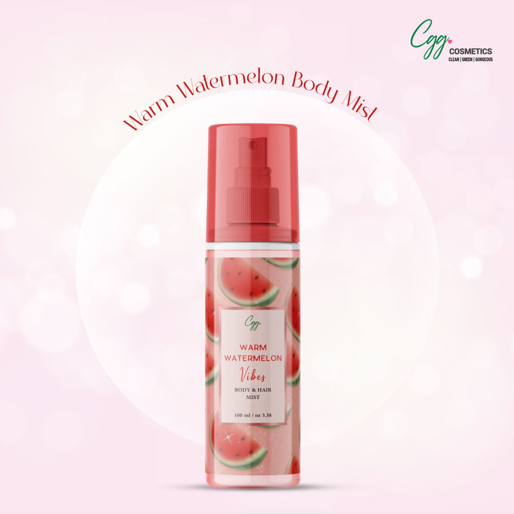 CGG Cosmetics Warm Watermelon Vibes Body & Hair Mist With No Alcohol For Woman