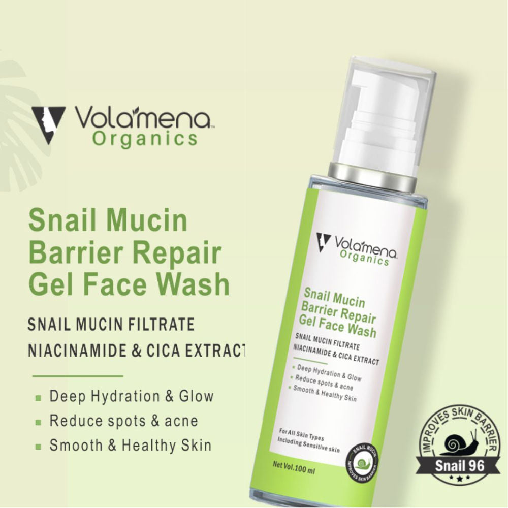 Volamena Snail Mucin Barrier Repair Gel Face Wash