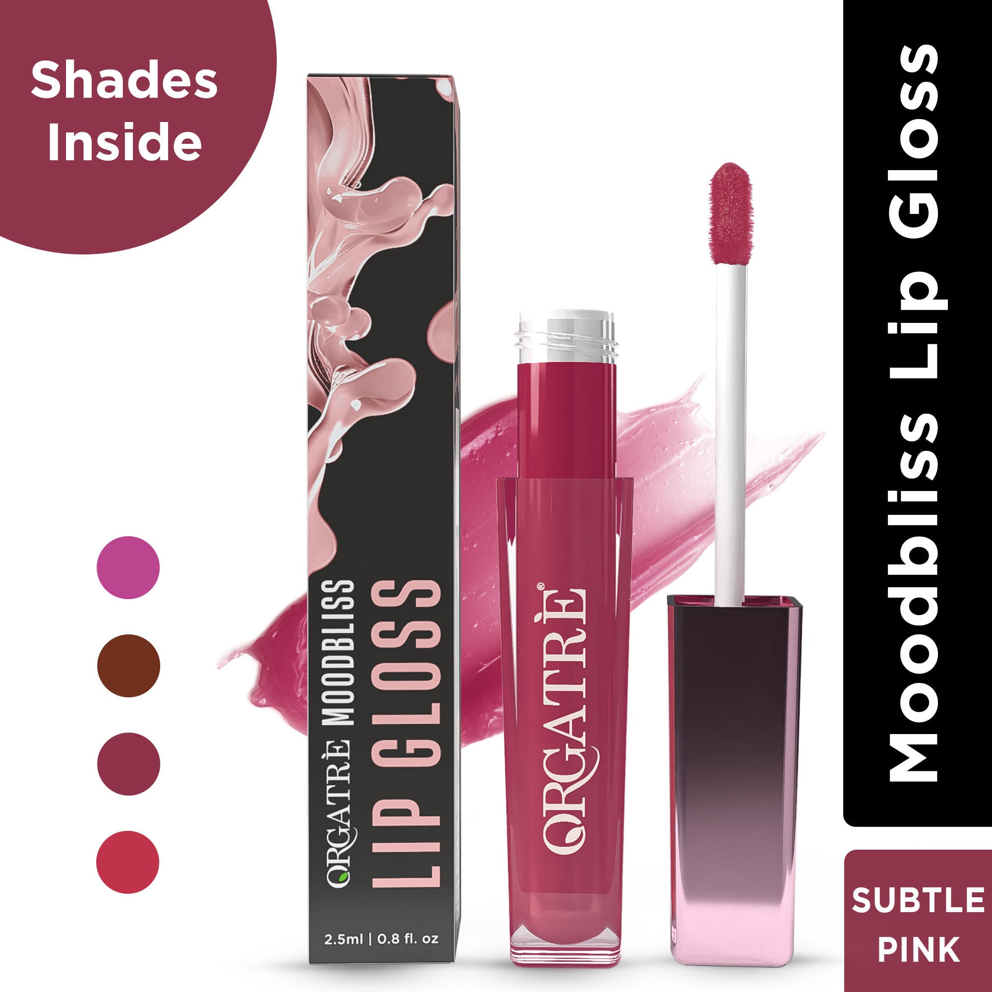 Orgatre Lip Gloss Fuller Plumped Lips With Instant Shine & Glossy Finish