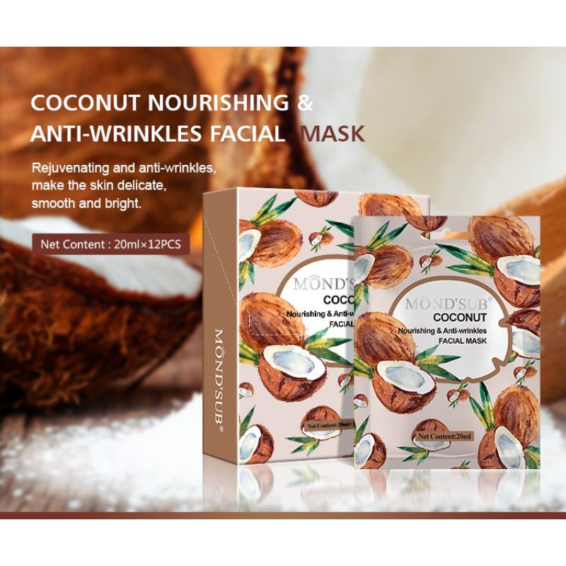 Mond'Sub Coconut Anti-wrinkles Facial Mask Sheet