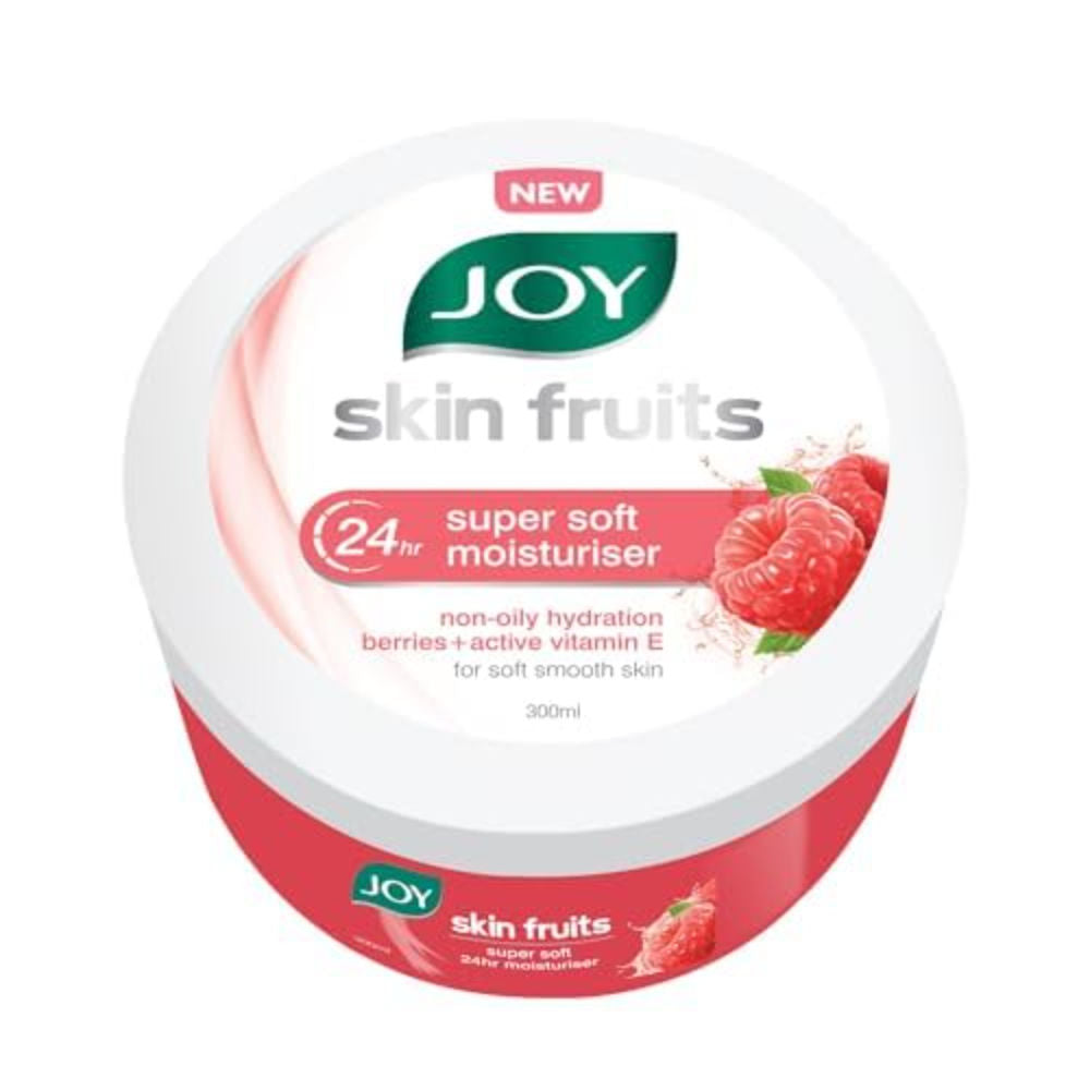 Joy Skin Fruits Soft Moisturizer For Face & Body with Berries & Vitamin E - Lightweight & Oil Free