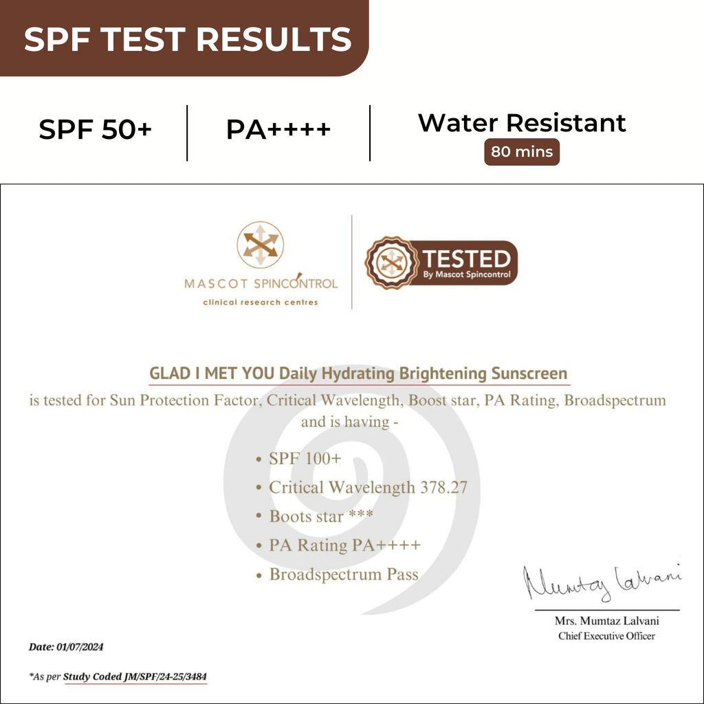 GLAD I MET YOU Ultra-Light Sunscreen SPF 50 PA++++ For Oily & Sensitive Skin
