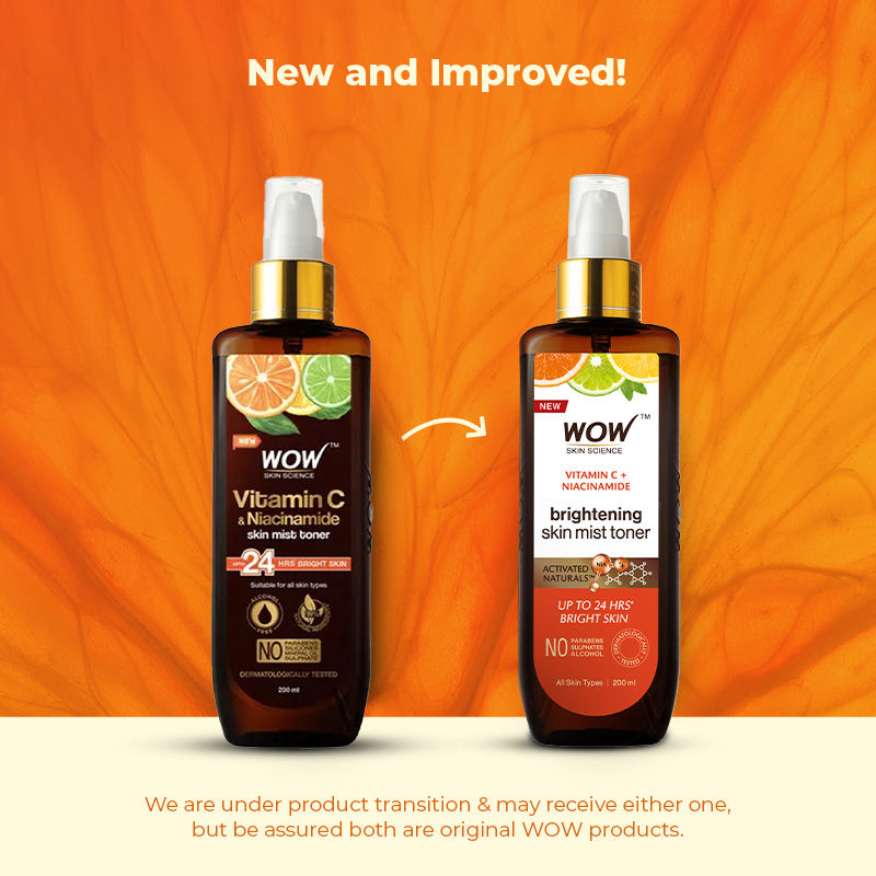 WOW Skin Science Vitamin C & Niacinamide Skin Mist Toner