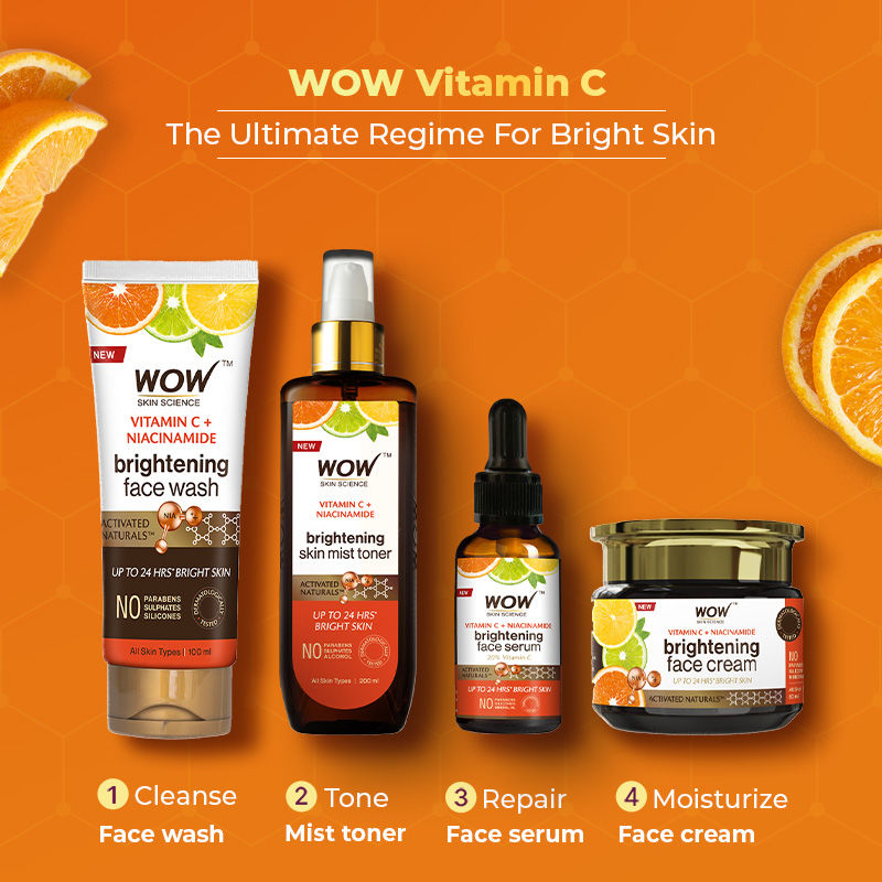 WOW Skin Science Vitamin C & Niacinamide Skin Mist Toner