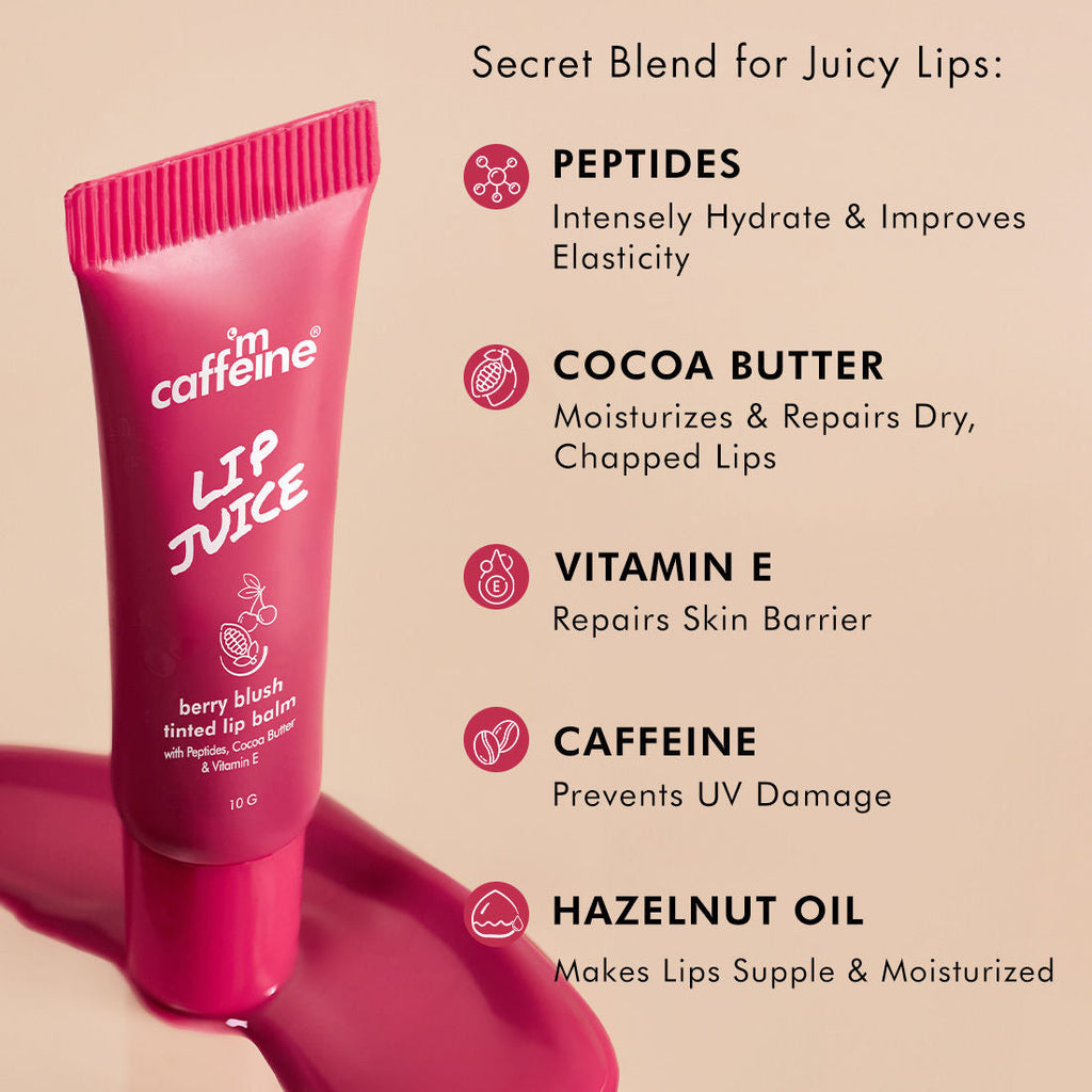 MCaffeine Lip Juice Tinted Lip Balm
