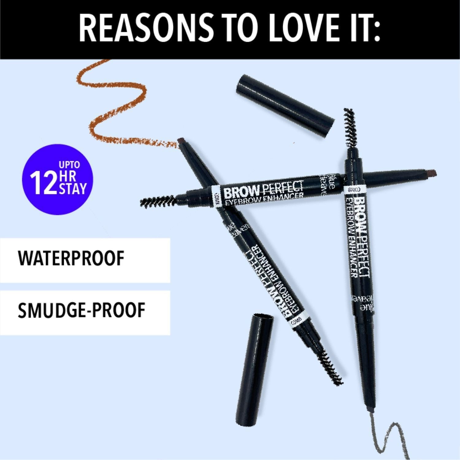 Blue Heaven Brow Perfect Eyebrow Enhancer Pencil and Styler
