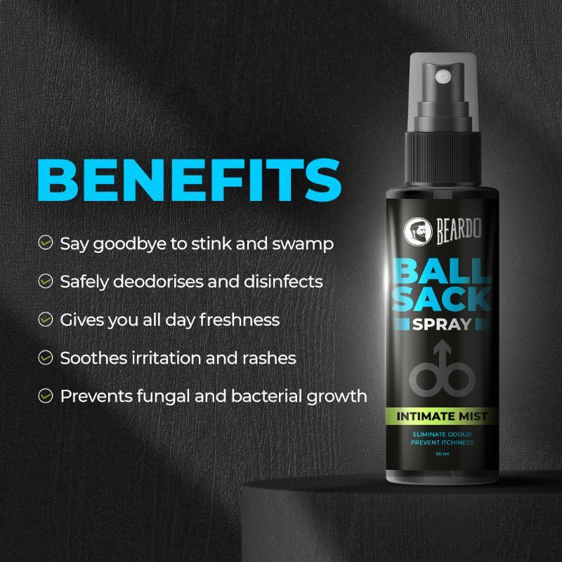 Beardo Ball Sack Spray Intimate Perfume Spray for Men Prevents Odour, irritation in private part