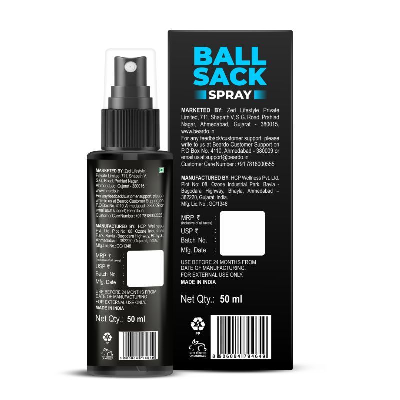 Beardo Ball Sack Spray Intimate Perfume Spray for Men Prevents Odour, irritation in private part